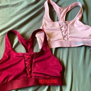 Two matching Victoria’s Secret SPORT bras